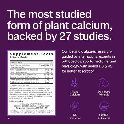 New Chapter Bone Strength Take Care Supplement, 120 Slim Tablets - Image 3