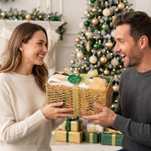 Gifts for Women & Men, 32 Pcs Eucalyptus Home Spa Basket Gift Set for Women - Image 3