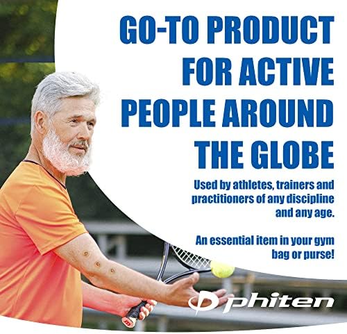 Phiten Power Tape Discs - Round Disc Shaped Water-Resistant Athletic Tape for Muscle, Knee, Elbow, Shoulder, and Joint Support - Professional Sports Therapeutic Athletic Tape - 70 Pieces - Image 6