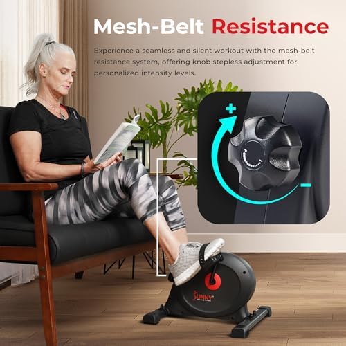 Sunny Health & Fitness Smart Mini Cycle, Under Desk Pedal Arm/Leg Exerciser - Image 5