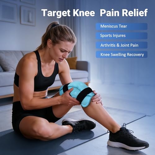 Comfytemp 3D Knee Ice Pack Wrap for Injury Reusable Gel Hot Cold Therapy - Image 2