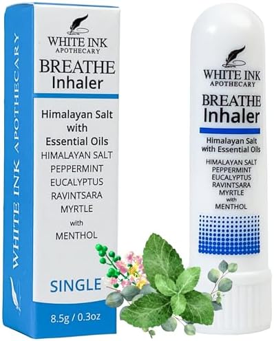 White Ink Breathe Inhaler Essential Oil Allergy Congestion Relief 1 Pack by Unknown
