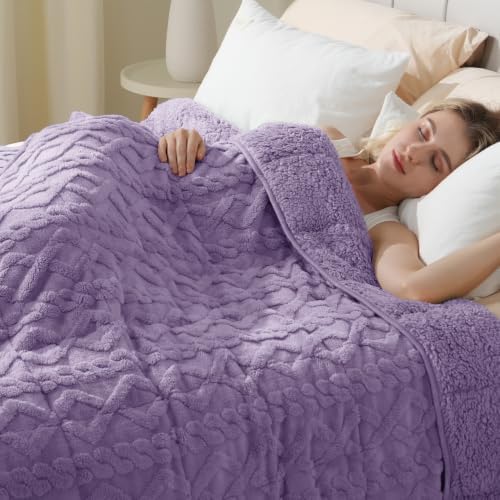 Ultra Soft Sherpa Weighted Blanket for Adults, 60"x80" 20lbs Heavy Blankets - Image 6