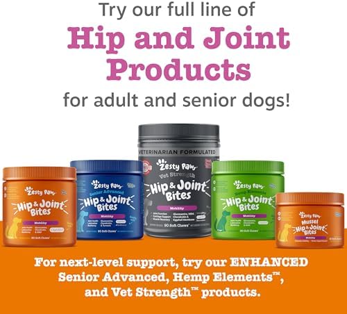 Zesty Paws Hip and Joint for Dogs, Glucosamine for Dogs Hip and Joint Supplement with Chondroitin, MSM, Vitamins C & E - Bacon, 90 Count (Pack of 2) - Image 6