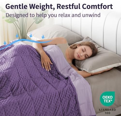 Mr. Sandman Weighted Blanket for Adults, Queen Size 20 lbs, 60 x 80 Inches - Image 4