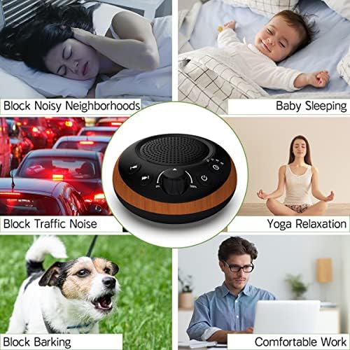 Brown Noise Sound Machine White Noise Machine Nonstop 30 Soothing Sounds Sound Therapy for Baby Kids Adults Sleep Machine 36-Level Vol Auto-Off Timer Memory Function for Home Travel Office - Image 6