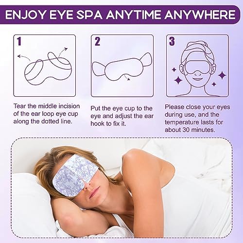 XPCARE 32 Pack Steam Eye Mask Disposable for Dry Eyes Cornea Care-Lavender - Image 4