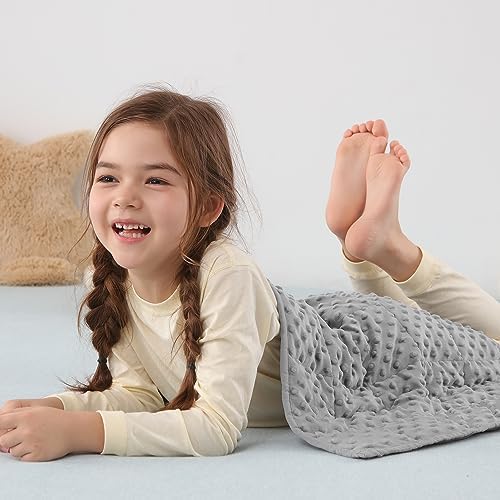 Sivio Weighted Lap Blanket, Weighted Blankets,Soft and Cozy Cooling Heavy Blanket, Calm and Nap, School and Home,2lbs 20 x 30inches, Grey (Pack of 8) by Sivio