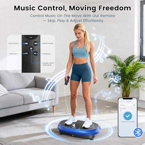 HVX Vibration Plate Exercise Machine 450 lbs Capacity Lymphatic Drainage - Image 2