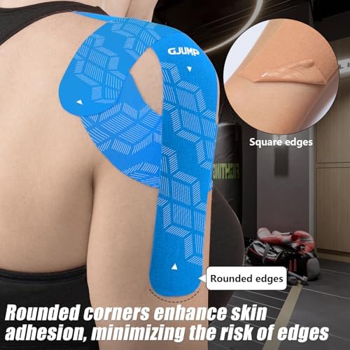 Kinesiology Tape, 40 Count Precut Strips 2 Rolls Original Cotton Tape - Image 2