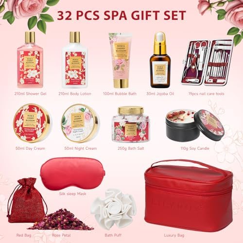 32Pcs Moisturizing Bath and Body Gifts Skin Care Spa Gift Set for Women - Image 3