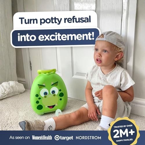 My Carry Potty - Dinosaur Travel Potty, Award-Winning Portable Toddler Toilet Seat for Kids to Take Everywhere - Image 4