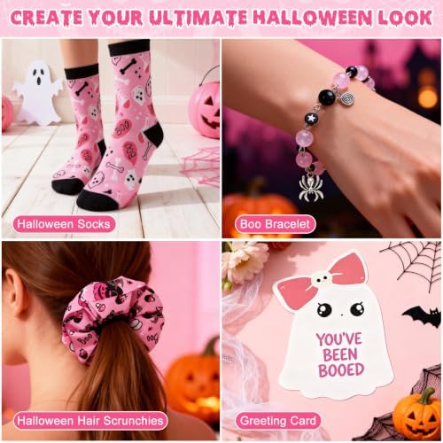 Pink Boo Basket Stuffers for Teens Girl Women, Halloween Spa Gift Basket - Image 6