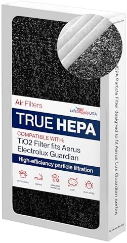 TiO2 True HEPA Filter Compatible with Eletrolux Aerus Guardian Air Series Air Purifier by LifeSupplyUSA by LifeSupplyUSA