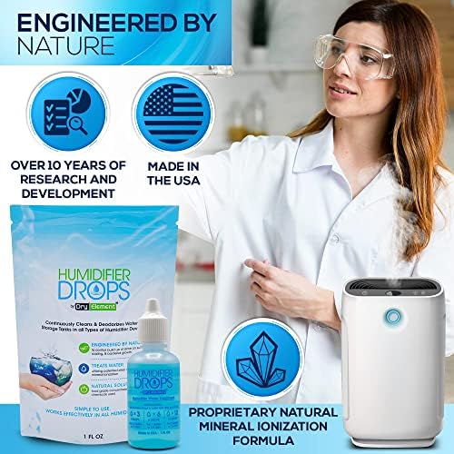 The Original Humidifier Drops - Premium Food Grade Concentrate, Slows Down Residue Accumulation on Surfaces, Minimizes Scaling - Freshens Water in All Humidifier Models, 100+ Day Supply, Made in USA - Image 4