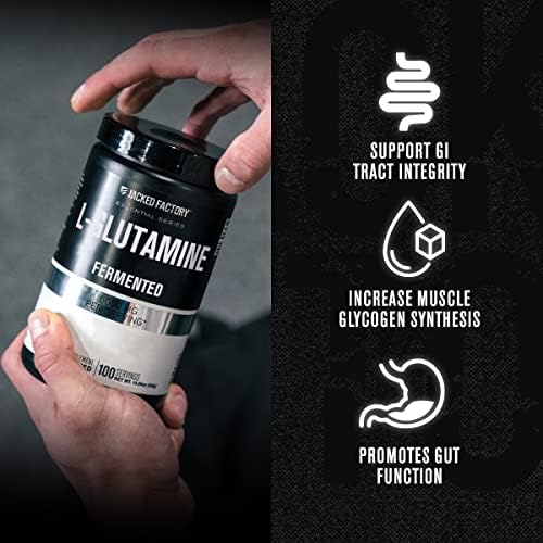 Jacked Factory L-Glutamine Powder 100 Servings - Vegan Fermented L Glutamine Supplement for Post Workout Muscle Recovery, Immunity, Digestive Health | No Artificial Filler - Unflavored - Image 5