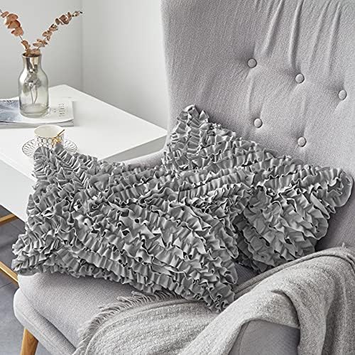 FAVRIQ 12 x 20 Throw Pillow Inserts (Set of 2), Rectangle Interior Sofa Pillow Inserts with 100% Cotton Cover, Lumbar Support Pillow for Chair Bed, Decorative Pillow Insert Pair, White Couch Pillow - Image 5