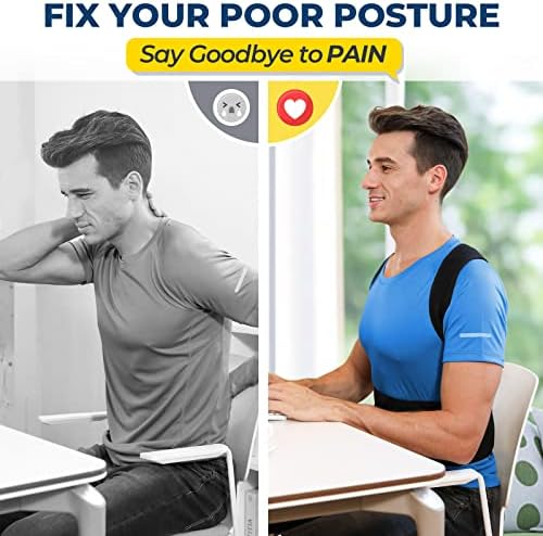 DIANMEI Back Brace Posture Corrector for Women and Men, Back Braces for Upper and Lower Back Pain Relief, Adjustable and Fully Back Support Improve Posture and Lumbar Support(XL, 39.5"-43" Waist) - Image 3