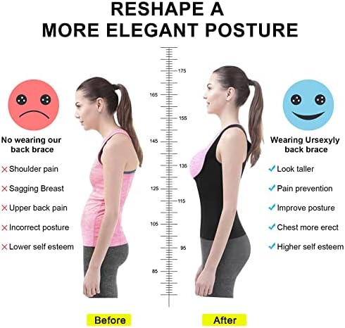URSEXYLY Back Brace For Women Waist Trainer Adjustable Posture Corrector - Image 5