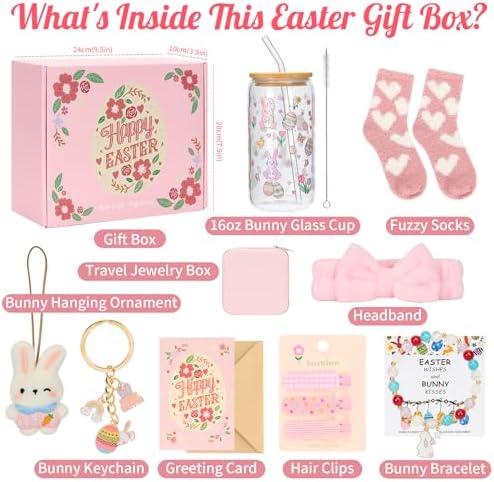 Bafeil 9Pcs Easter Gifts for Teens Girls - Easter Gift Basket - Image 2