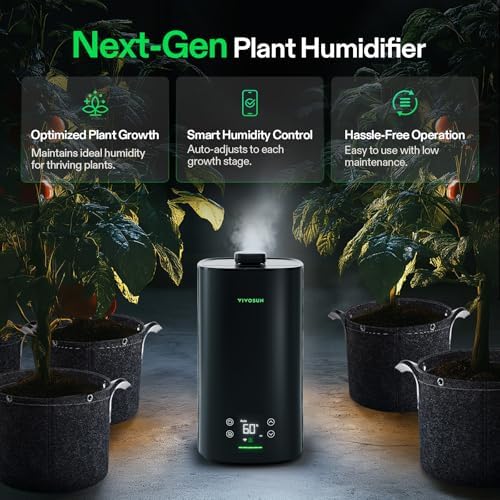 VIVOSUN AeroStream H05 Intelligent Wi-Fi Humidifier, 1.32 Gal / 5 L Humidifier with Temp & Humidity Probe, Smart Remote Control, Designed for Growers (Pack of 2) - Image 2