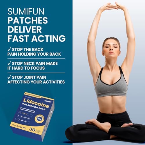 Sumifun 4% Lidocaine Pain Relief Patches 30 Count(Pack of 1) - Image 3