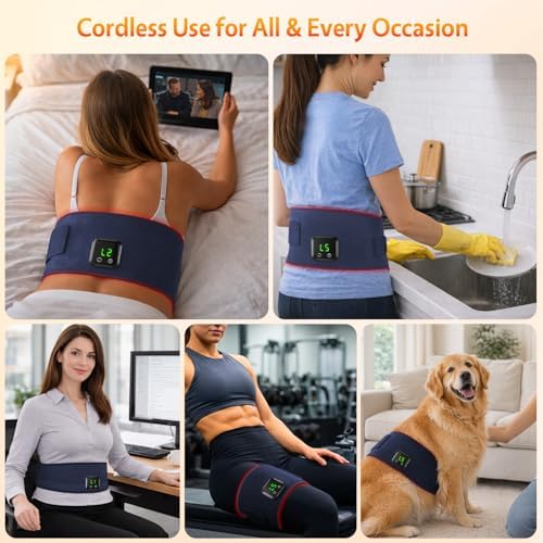 Red Light Therapy Belt for Body Cordless Infrared Heating Wrap - Image 4