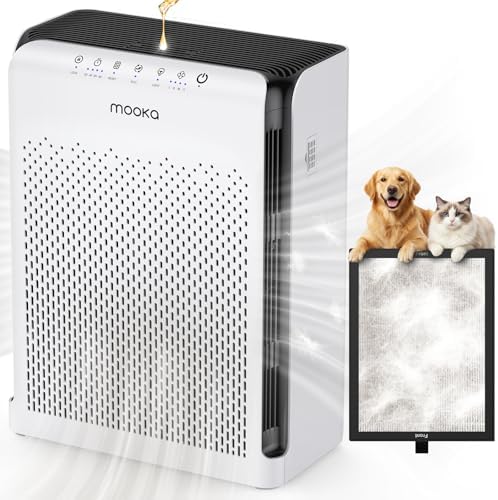 MOOKA M200L Air Purifiers for Home Pets Large Room 2200ft² with ECO Mode by MOOKA
