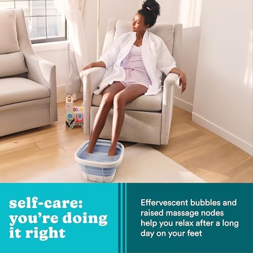 Homedics Collapsible Foot Spa with Heat, Bubbles & Vibration Massage - Image 7