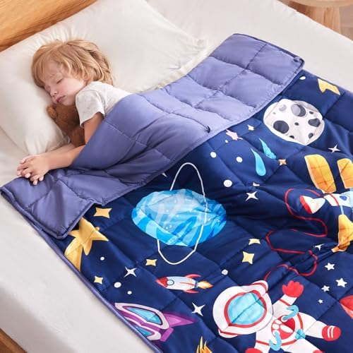 Weighted Blanket 5lbs, 50"x60", Breathable Soft Small Cooling Heavy Blanket by anfie