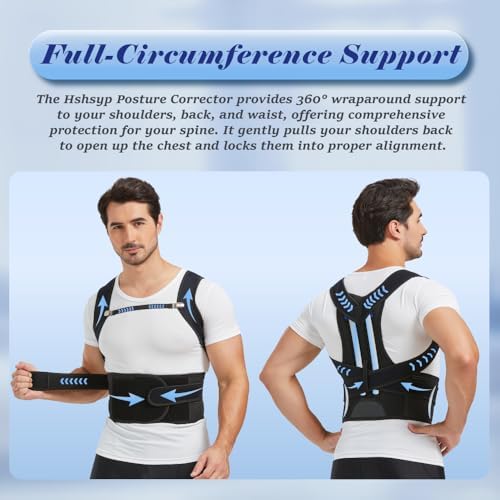 Posture Corrector for Women and Men, Upper and Lower Back Brace for Back, Shoulder, Neck Pain Relief, Fully Adjustable Back Straightener for Scoliosis, Hunchback, Hump, Thoracic, Lumbar Support - Image 4