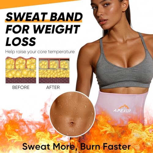 APEXUP Waist Trainer for Women Lower Belly Fat, Men Sweat Band, Stomach Wrap, Waist Trimmer with Removable Lumbar Support - Image 2