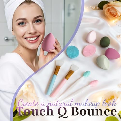 18PCS Spa Gift Set for Women – Self Care Package with Bath Bombs, Face Scrubbers, Makeup Sponges & Eye Mask – Get Well Soon Gift for Mom, Sister, Best Friend - Image 3
