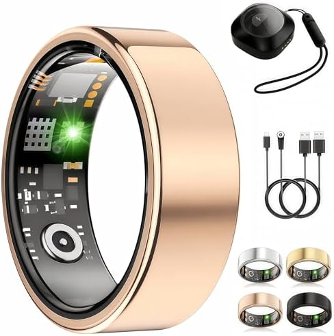 Smart Ring for Women Men, Fitness Ring without Subscription, Rosegold,12 by AutrefoisElf