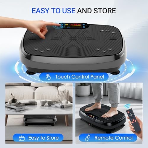 Homesy Vibration Plate Exercise Machine Shake Plate for Lymphatic Drainage - Image 4