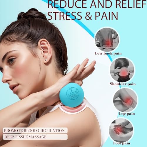 KSONE Massage Lacrosse Balls -Massage Balls for Myofacial Release&Trigger Point Therapy-Set of 2-Hard Lacrosse Massage Ball &Soft Massage Ball with one mini Ball - Image 3