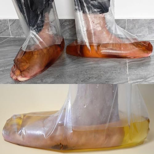 10 Pack Disposable Foot Spa Bags Instead of Pedi Spa Bath Tub Portable Waterproof Footbath Pedicure Water Bags for Tea Oil Pedicure Therapy Soak Skin Healing Ointment Herbal Feet Soak Travel - Image 6
