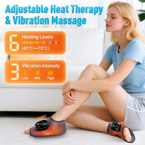 2-Pack Foot Renew Foot Massager, Cordless Ankle Heating Pad with Massager - Image 3