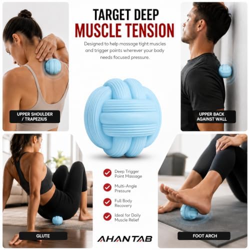 Trigger Point Massage Ball, 63mm Silicone Deep Tissue Massage Ball - Image 2