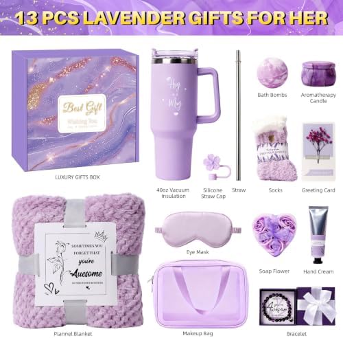 Birthday Gift for Women, Luxury Self Care Spa Gift Basket with Blanket for Mom, Wife, Sister, Friend, Girlfriend, Grandmother, Get Well Soon & Christmas gift for Her - Image 2