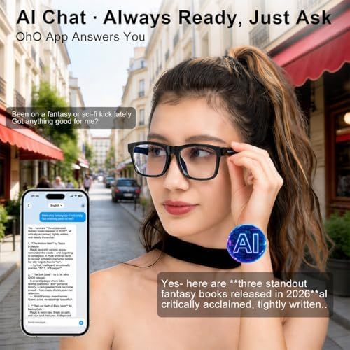 OHO AI Smart Glasses, Photochromic Z87+ Audio Open‑Ear Bluetooth Sunglasses - Image 3