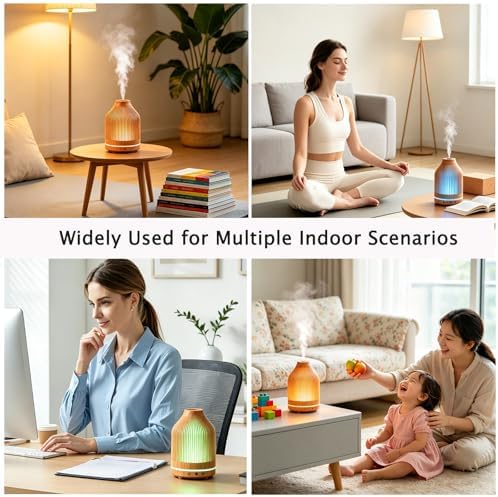 Diffuserlove Essential Oil Diffuser,150ML Small Aroma Humidifier with 1H/2H/4H Timer,Cool Mist & 7 Colors Night Light,Decor Diffuser Ready Gift for Home Office Bedroom - Image 5