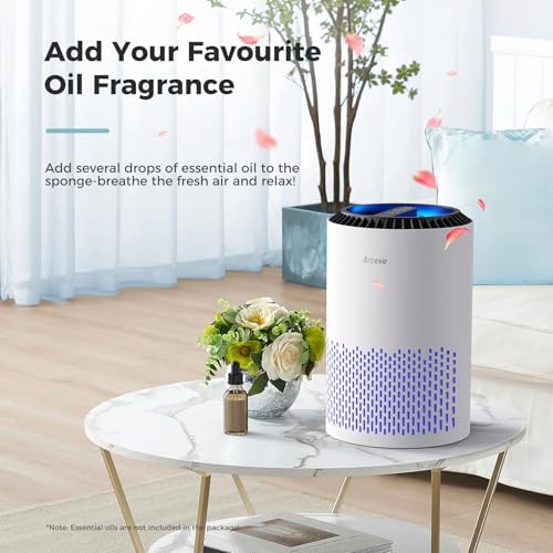 AROEVE Air Purifiers for Bedroom with Sleep Mode Speed Control-MK01A(White) - Image 5