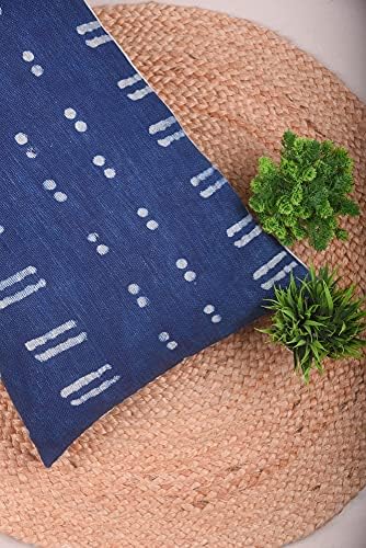 Trade Star 100% Cotton Lumbar Pillow Cover Decorative Cushion Case Large Spring Pillow Case Bedding Decor Indian Home Decoration Cushion Cover for Farmhouse Decor (Indigo Blossom 14X36 INCHES) - Image 2