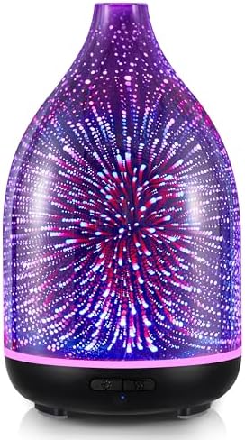 InnoGear 150ml Handmade 3D Glass Essential Oil Diffusers for Home Room by InnoGear