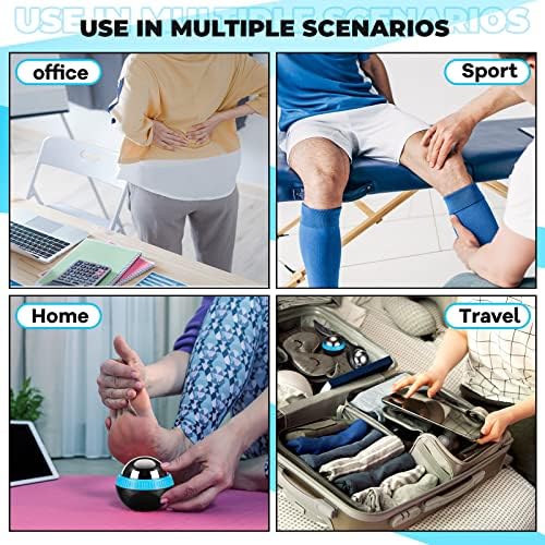 Tatuo Massage Ball Roller Manual Massage Ball for Heat and Ice Therapy Self Massage Tool for Deep Tissue and Sore Muscle Relief of Stiffness and Stress, Body, Neck, Back, Foot, Plantar - Image 5