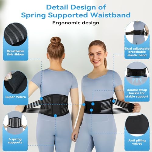 Back Brace for Lower Back Pain Relief,Back Support Belt for Men & Women - Image 5
