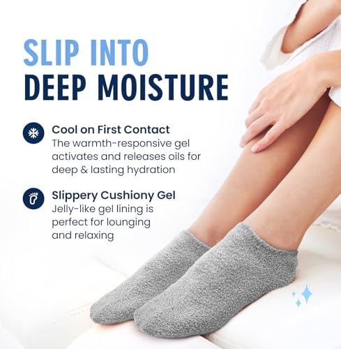 Dr. Frederick's Original Moisturizing Gel Socks, Mellow Moon, 1 Pair - Image 4