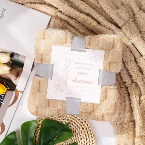 Birthday Gift for Women, Self Care Spa Gift Basket with Blanket for Mom Her - Image 3