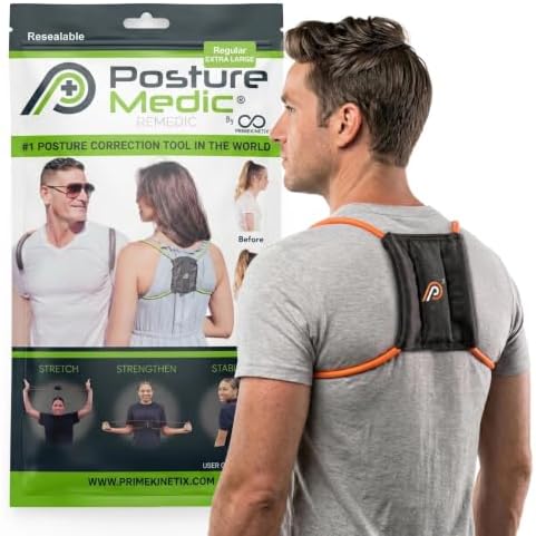 PostureMedic Plus Strength Dynamic Posture Corrector for Athletes – High Resistance Training System for Performance & Recovery – Professional Grade Posture Trainer for Men & Women by PrimeKinetix